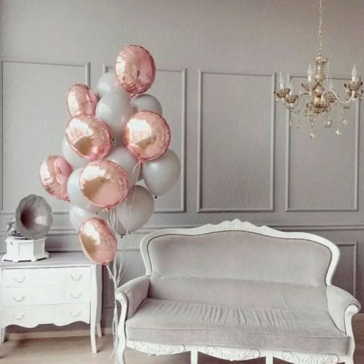 Фонтан шаров "Soft Rose" в Краснодаре