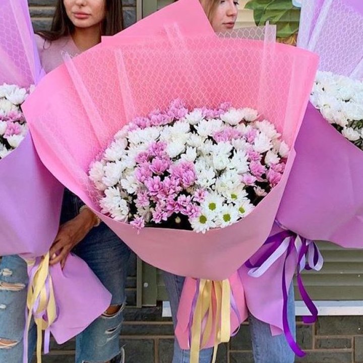 Букет хризантем Creamberry в Краснодаре