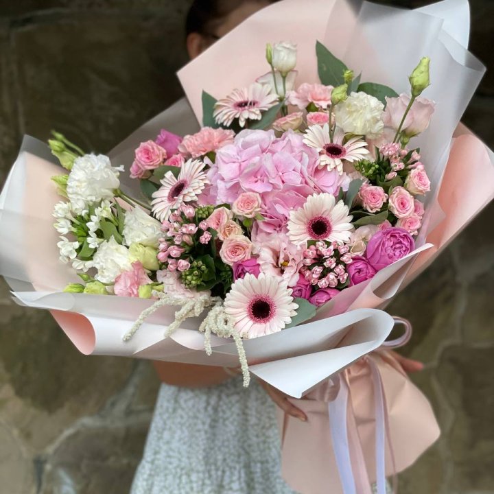 Авторский букет Peach в Краснодаре