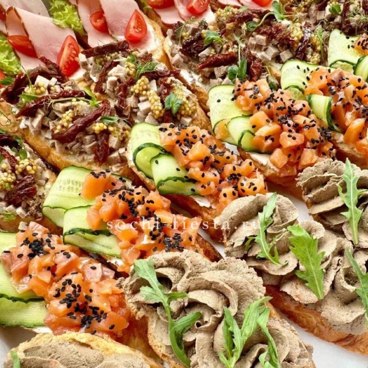 Брускетта "4 вкуса иксель" в Краснодаре
