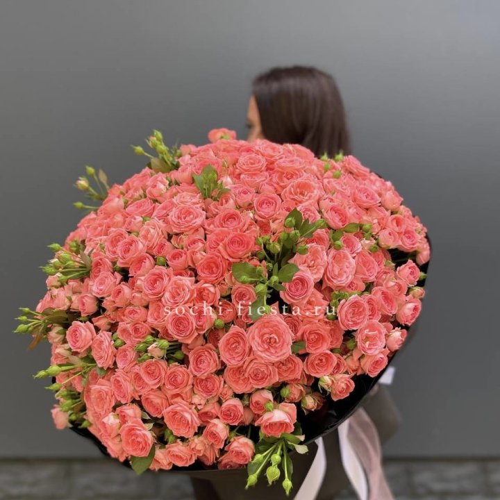 101 кустовая роза Барбадос в Краснодаре