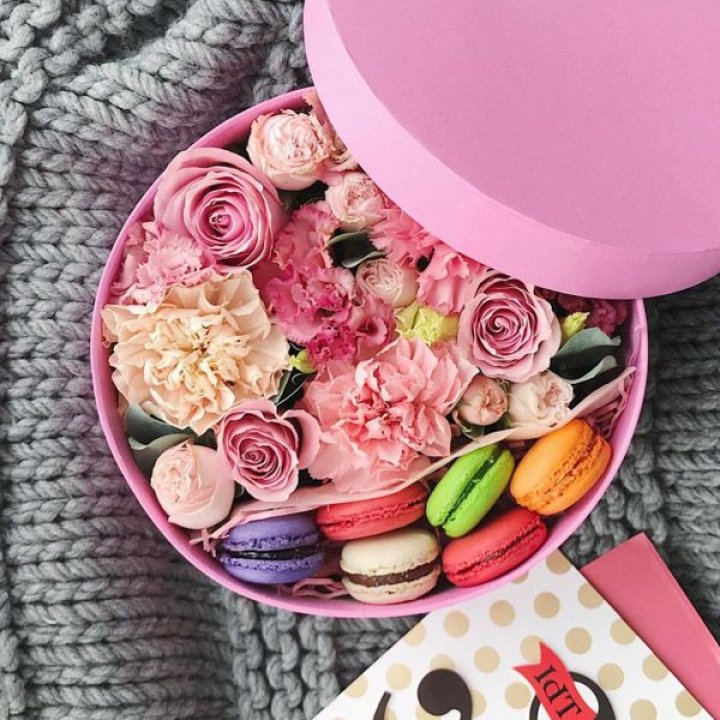 Цветочный бокс Pink в Краснодаре