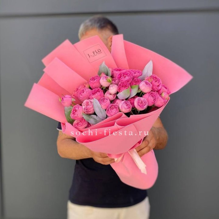 Пионовидные розы Bubbles №2 с доставкой в Краснодаре