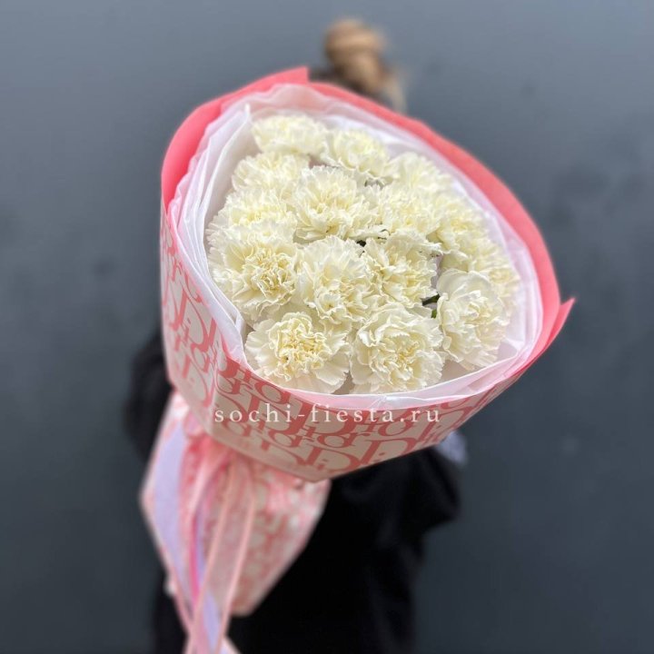 Белые Диантусы №2 в Краснодаре