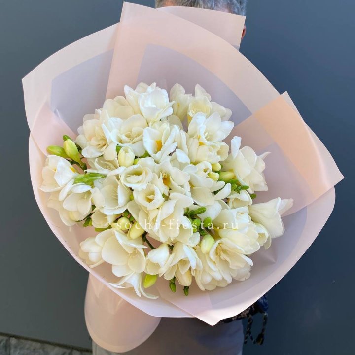 Букет белых фрезий  в Краснодаре