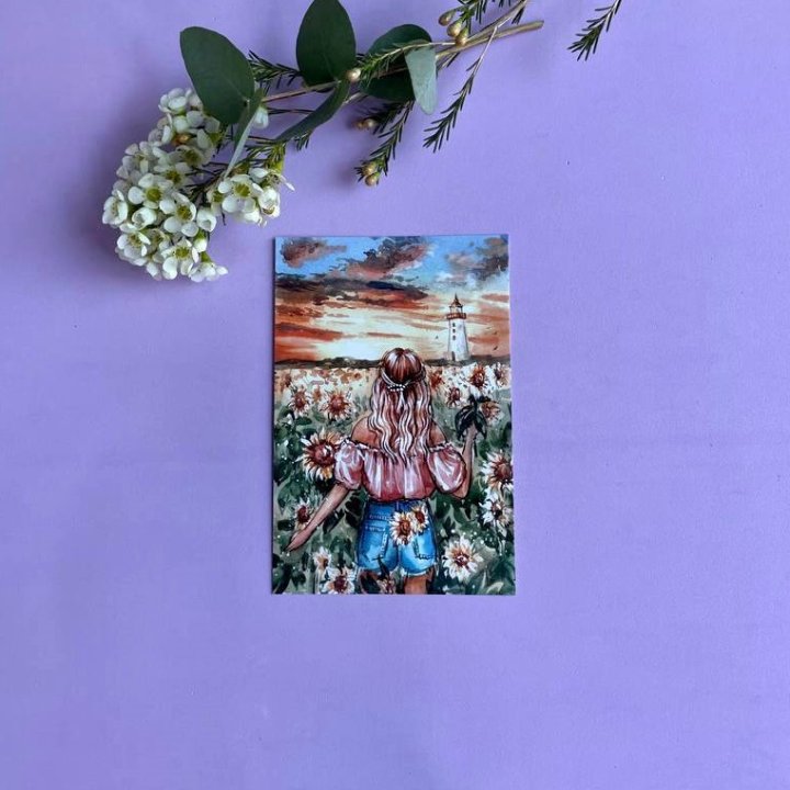 Открытка к букету "Sunflower" в Краснодаре