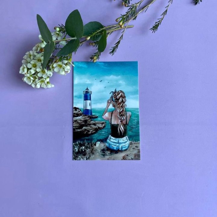 Открытка к букету "Ocean" в Краснодаре