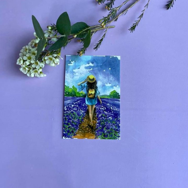 Открытка к букету "Flower road" в Краснодаре