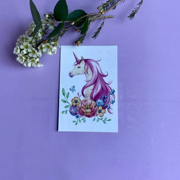 Открытка к букету "Unicorn" в Краснодаре