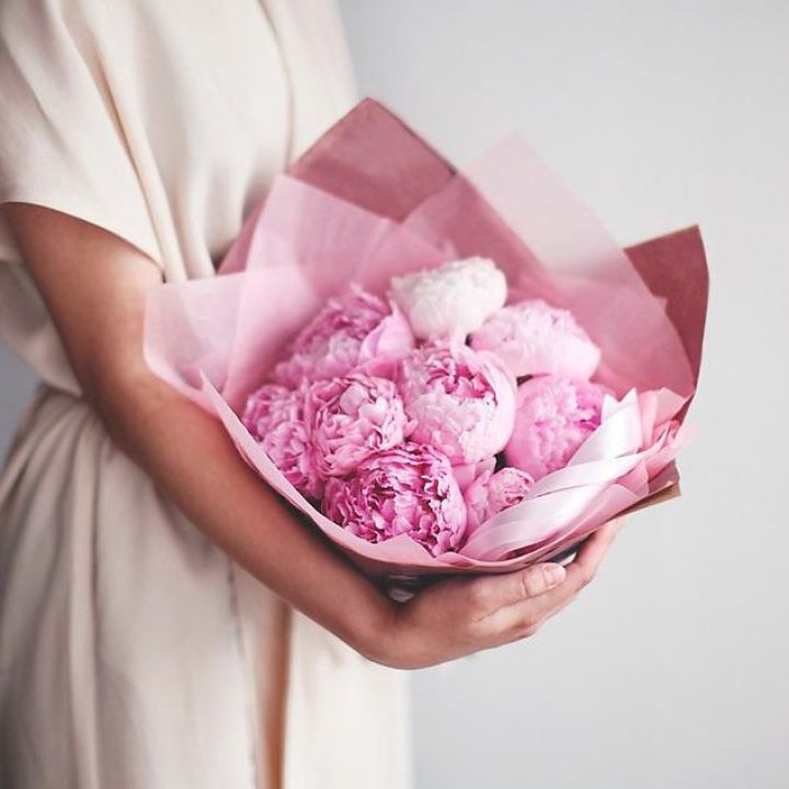 9 зефирных пионов в Краснодаре