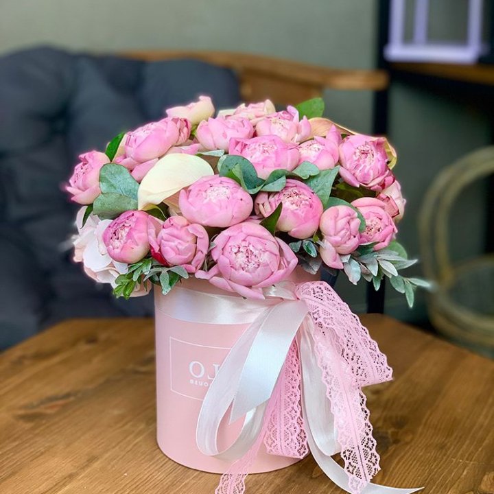 Композиция с пионами №1 в Краснодаре