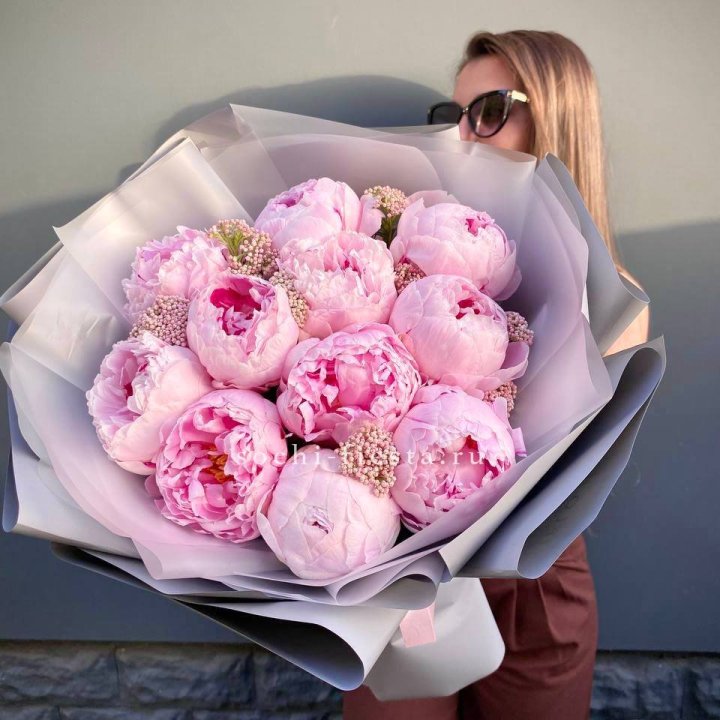 Букет с пионами "Style" в Краснодаре