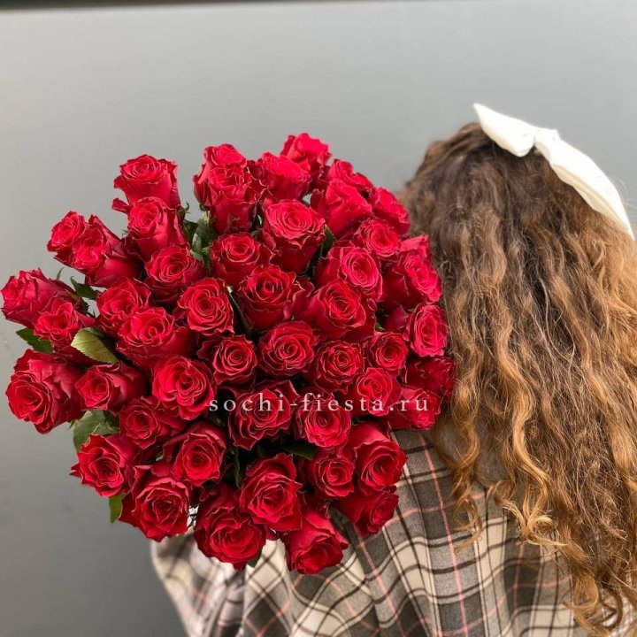 51 красная роза в Краснодаре