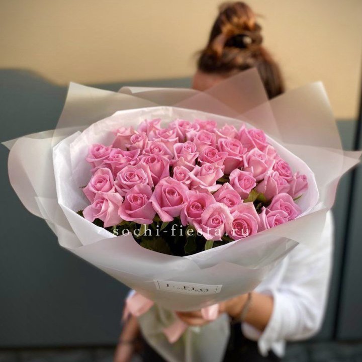 Букет розовых роз Pink - количество на выбор в Краснодаре