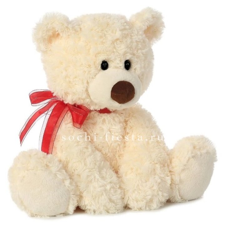 Белый плюшевый мишка M в Краснодаре