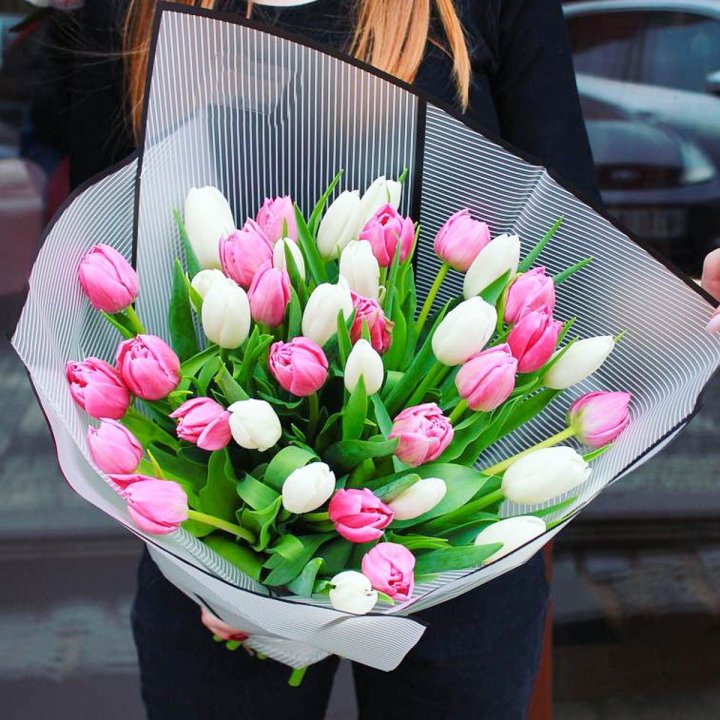 29 тюльпанов MIX в Краснодаре