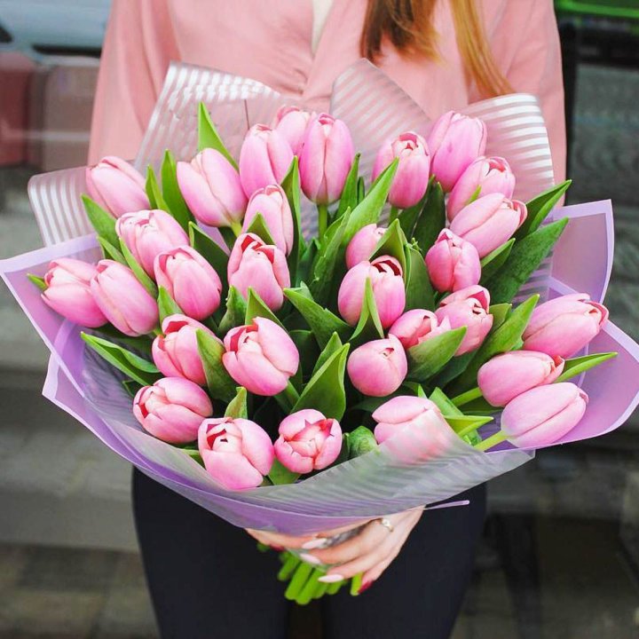 25 тюльпанов "Icecream" в Краснодаре