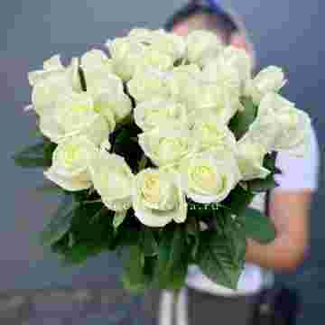 Голландские розы White 25 в Краснодаре