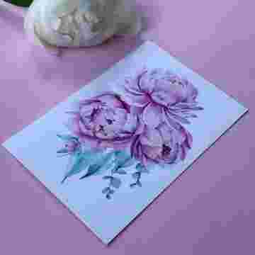 Открытка к букету "Peony" в Краснодаре