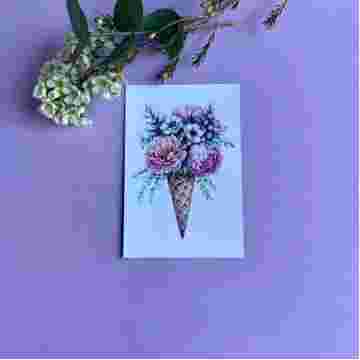 Открытка к букету "Flowercream" в Краснодаре
